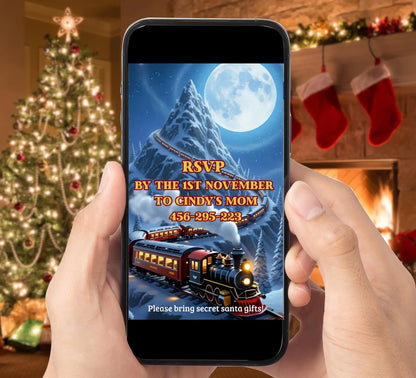 Christmas Train Party Video Invite
