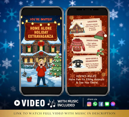 Christmas House Party Video Invite