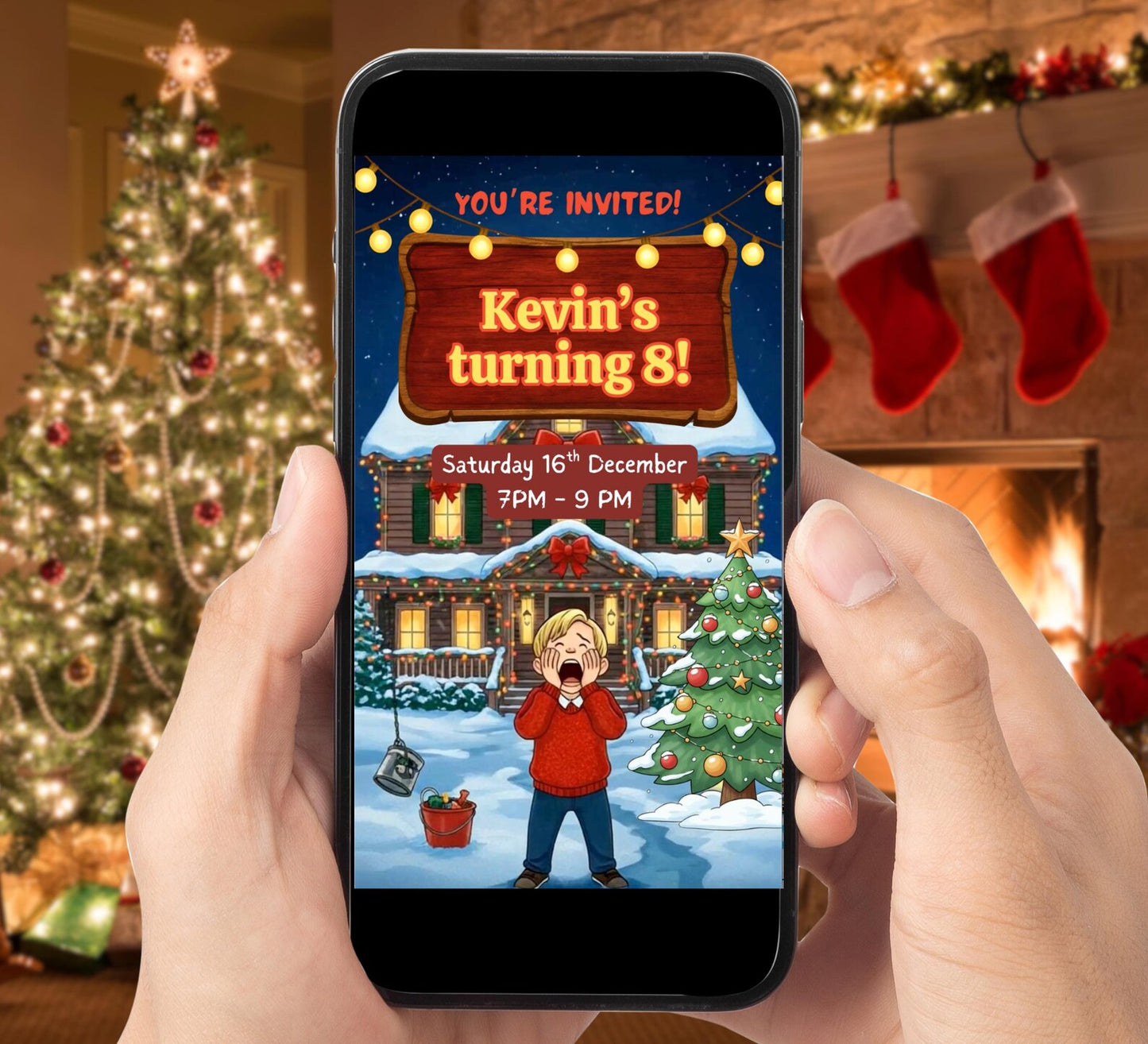 Christmas House Party Video Invite