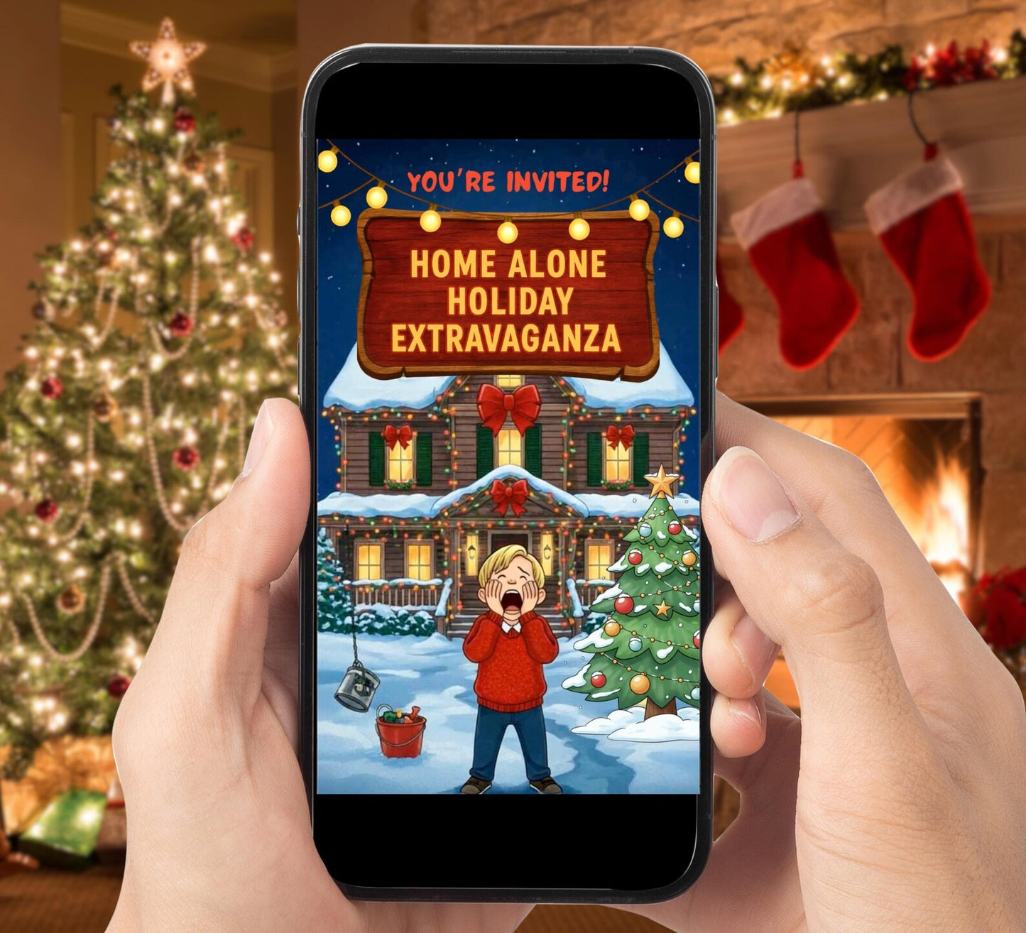 Christmas House Party Video Invite
