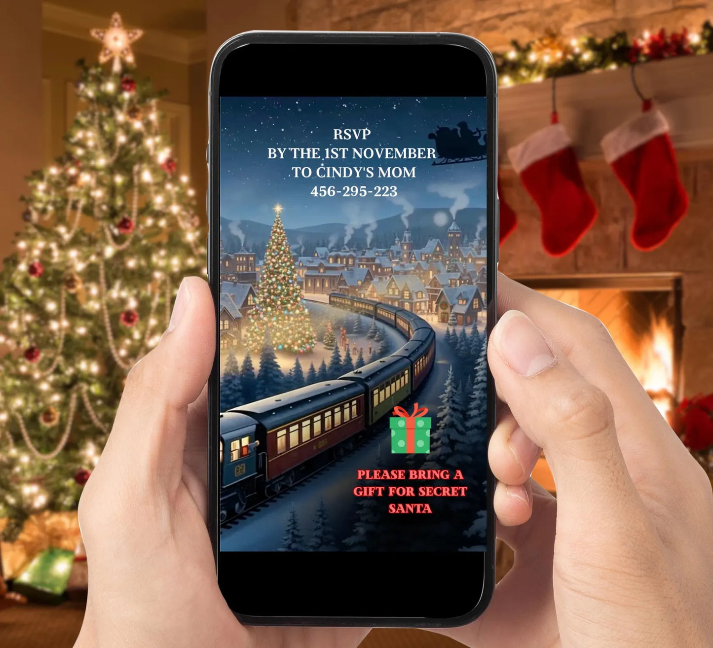 Christmas Train Party Video Invite