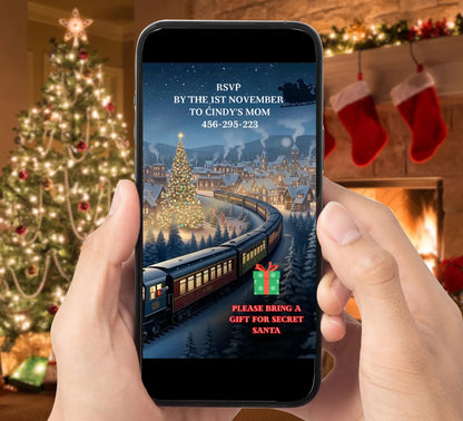 Christmas Train Party Video Invite