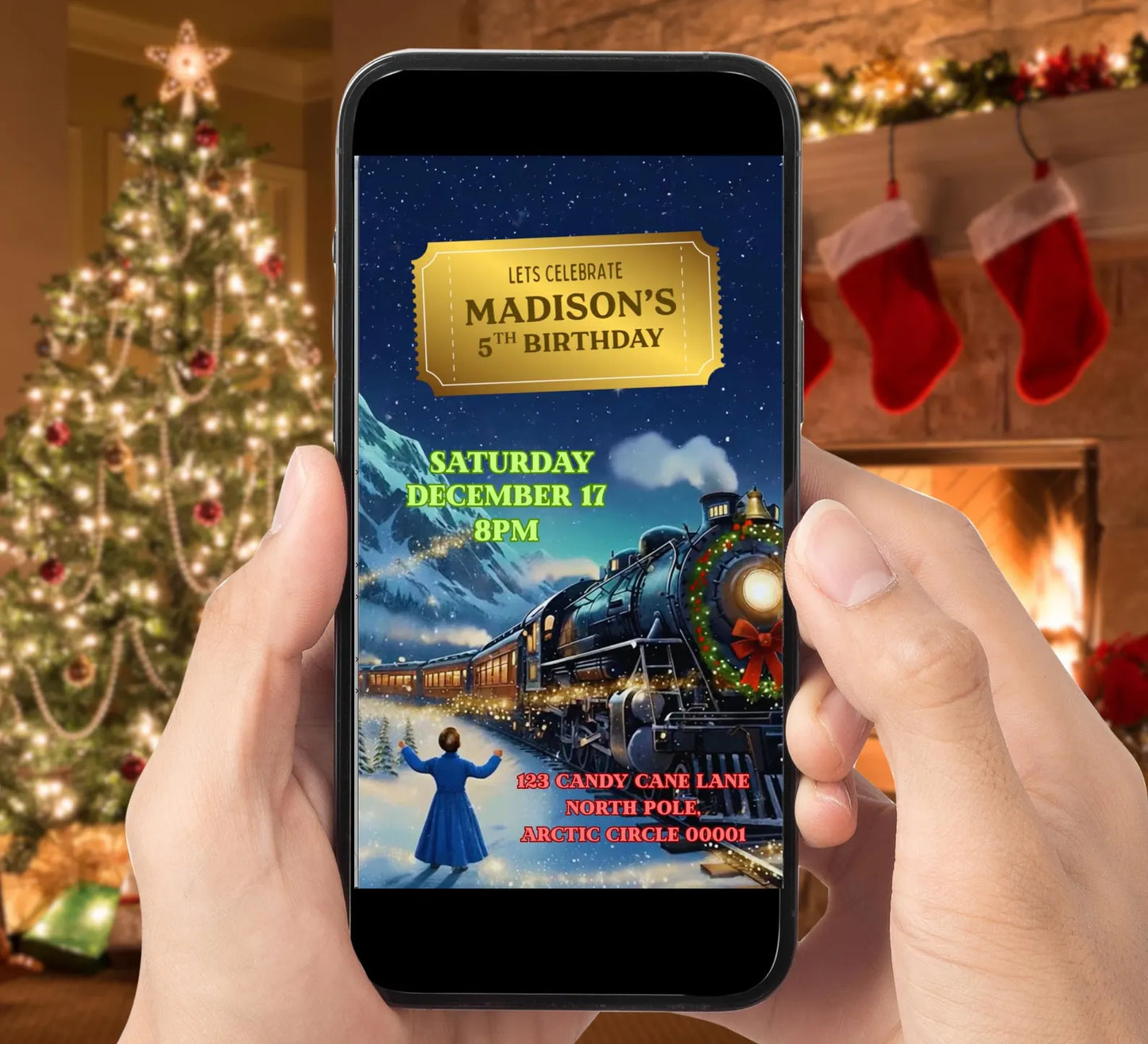 Christmas Train Party Video Invite