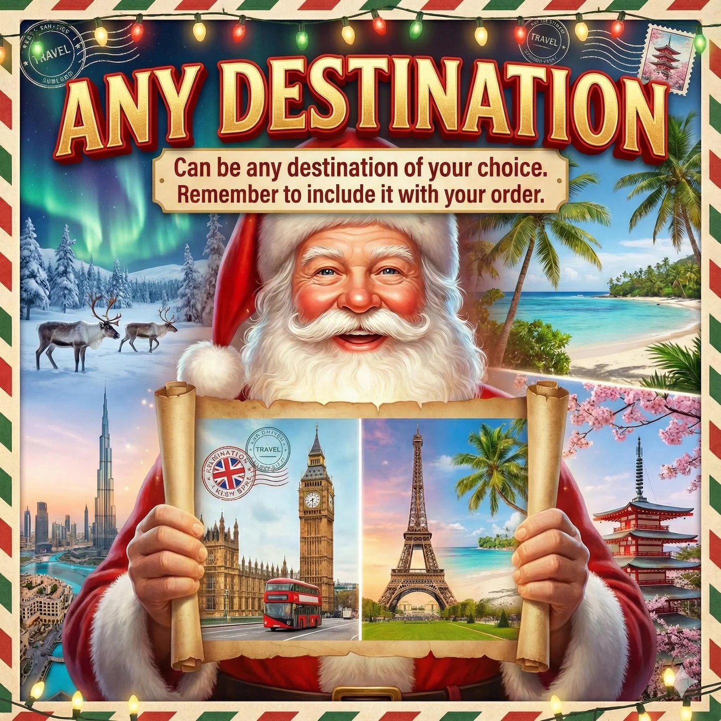 Personalized Santa Trip Reveal Video