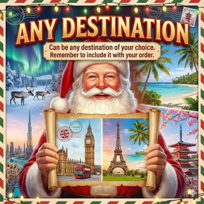 Personalized Santa Trip Reveal Video