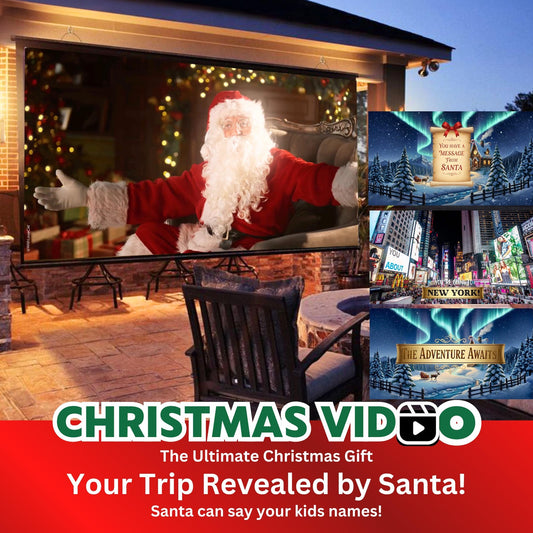 Personalized Santa Trip Reveal Video