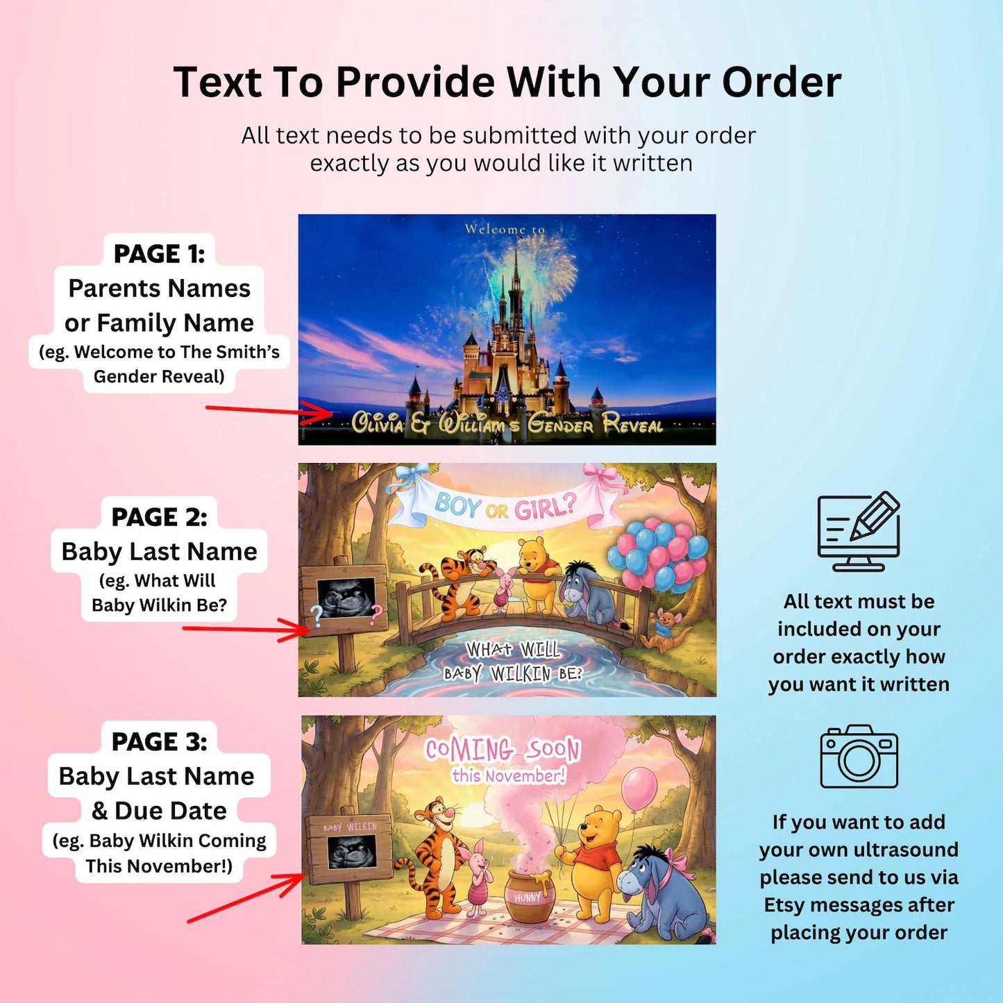 Personalized Gender Reveal Movie Video