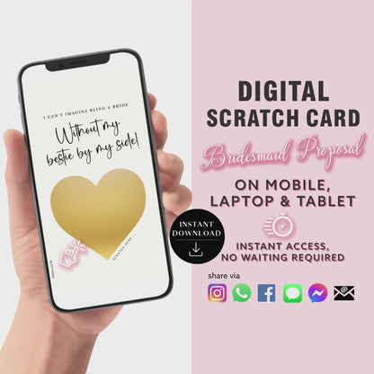 Maid Of Honor Scratch Card