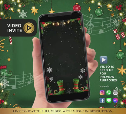 Elfed Up Christmas Party Video Invite