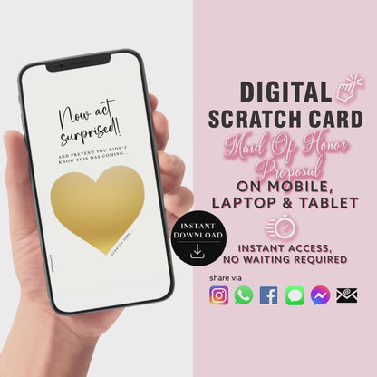 Matron Of Honor Scratch Card