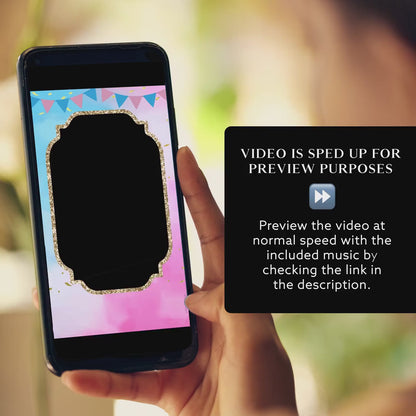 Gender Reveal Video Invitation