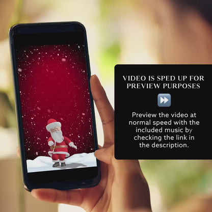 Dancing Santa Christmas Party Video Invite