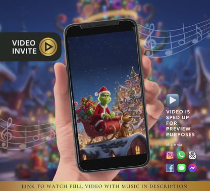 Holiday Christmas Party Video Invite