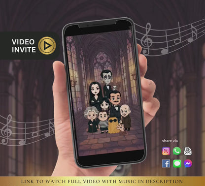 Halloween Family Party Theme Video Invitation