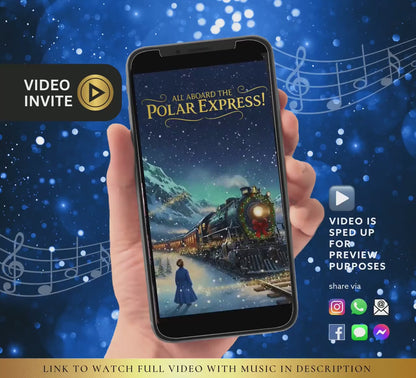 Christmas Train Party Video Invite